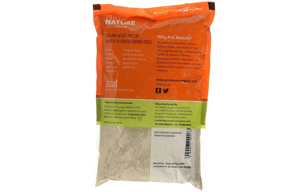 Pro Nature Organic Ragi Flour    Pack  500 grams